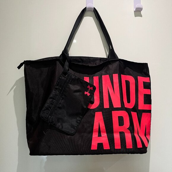 Under Armour Travel Overnight Workout Gym UA Bag Weekender Large Tote Pink - Picture 1 of 6